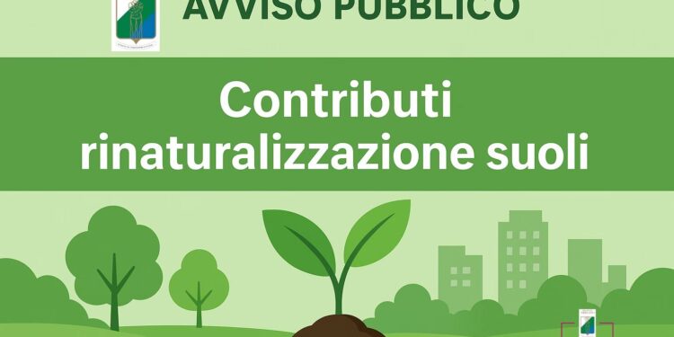 Avviso per la concessione di contributi ai comuni per interventi di rinaturalizzazione di suoli,scadenza: 09/11/2025