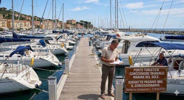 IMU nei porti turistici: paga il concessionario anche per gli ormeggi ceduti
