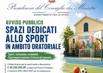Pubblicato il secondo gruppo di FAQ dell’Avviso “Spazi dedicati allo sport in ambito oratoriale”