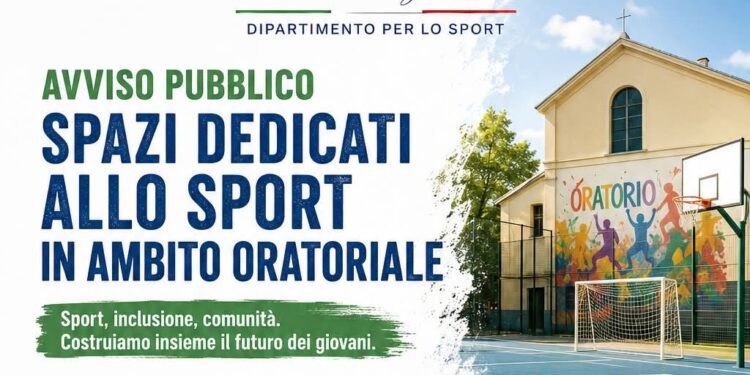 Pubblicato il secondo gruppo di FAQ dell’Avviso “Spazi dedicati allo sport in ambito oratoriale”