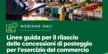 La registrazione del webinar sulle linee guida-Concessioni per il commercio su aree pubbliche