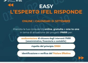 IFEL – “L’esperto IFEL risponde”, il servizio di consulenze gratuite rivolto a RUP e tecnici -30 settembre le richieste di pagamento. Chiarimenti su #DNSH e #Titolareeffettivo