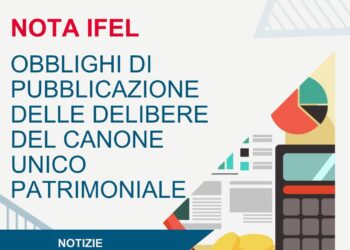 Obblighi di pubblicazione delle delibere del Canone Unico Patrimoniale